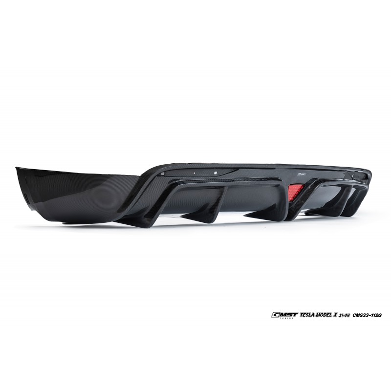 Carbon Diffuser CMST Tesla Model X LR Plaid 2021