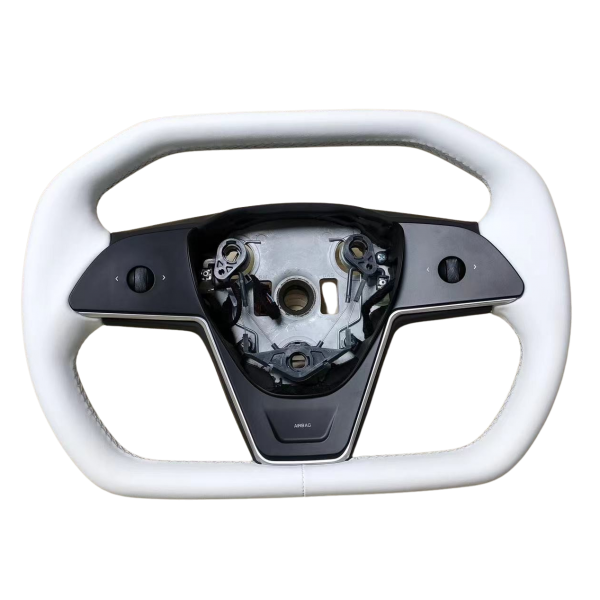 CyberTruck design replacement steering wheel for Tesla Model 3 and Model Y