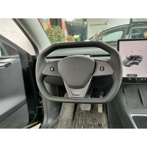 CyberTruck design replacement steering wheel for Tesla Model 3 and Model Y