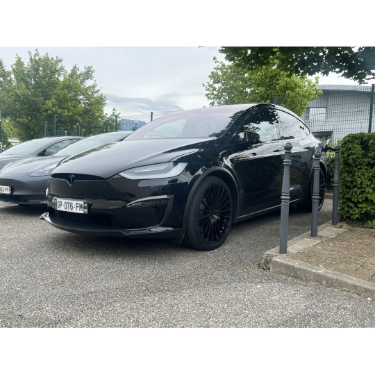 DynoTec Tesla Model X Spoiler / μπροστινό πτερύγιο DiscretX® για LR & Plaid 2022+