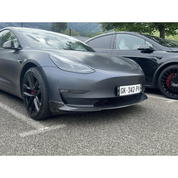 DynoTec Tesla Model 3 Spoiler / lamă față DiscretX® pentru 2019-2023