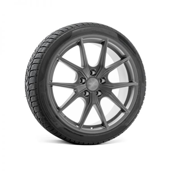 Llantas de invierno completas para Tesla Model S LR & Plaid 2022+ - Llantas Brock B40 de 19" con neumáticos (Juego de 4)