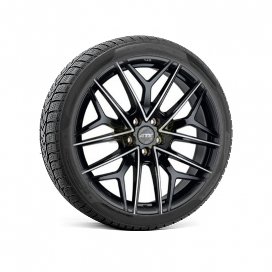 Roues complètes hiver 22" pour Tesla Model X 2022+ LR & Plaid - Jantes AT22 avec pneus (Lot de 4)