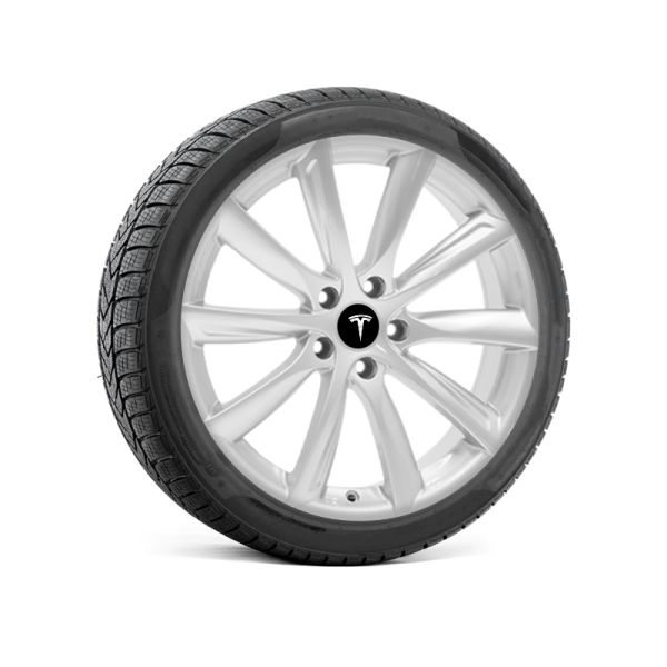 Roues complètes hiver pour Tesla Model Y - Jantes turbine avec pneus (Lot de 4)