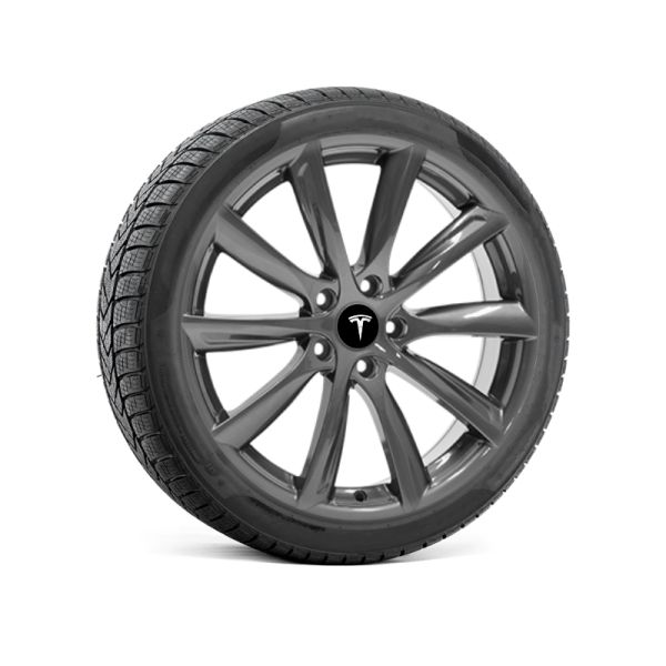 Roues complètes hiver pour Tesla Model Y - Jantes turbine avec pneus (Lot de 4)