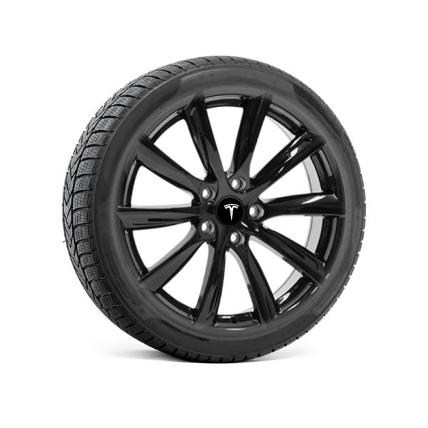 Roues complètes hiver pour Tesla Model Y - Jantes turbine avec pneus (Lot de 4)