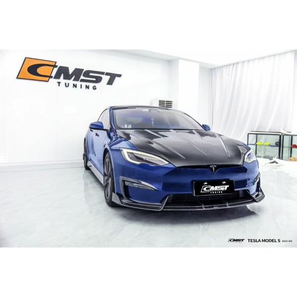 Carbon hood CMST® for Tesla Model S LR & Plaid 2021+