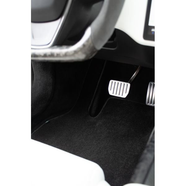 Tapis de sol intérieur en moquette prestige pour Tesla Model S LR & Plaid 2022+