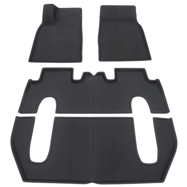 Adapted and shaped 3D mats for Tesla Model X LR & Plaid 2021+