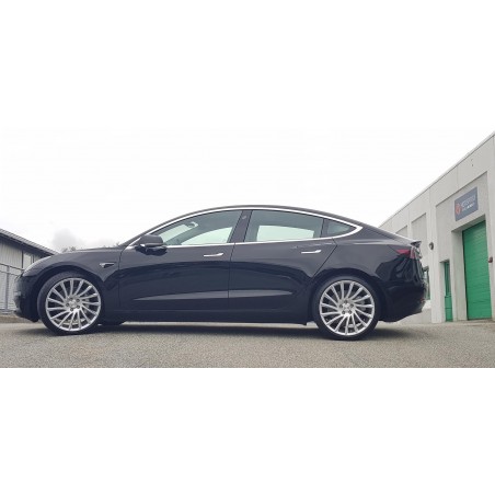 Tesla Model SSett med 4 roterende 20-tommers hjul - , X, 3 og Y