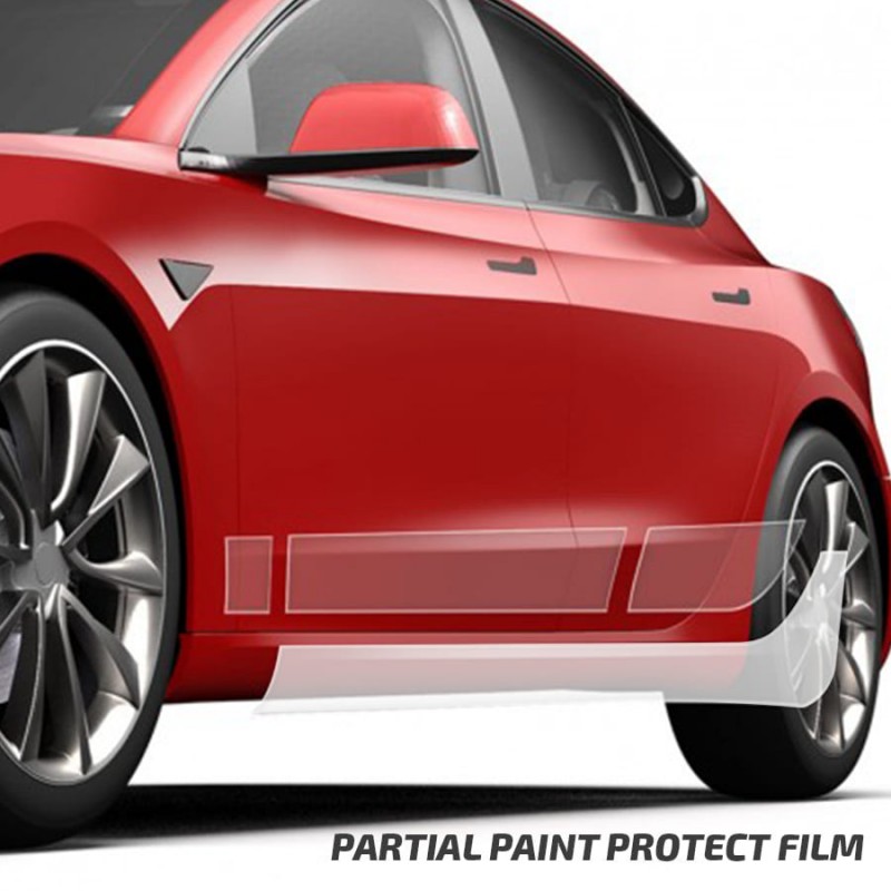 Protection PPF 3M ScotchGard bas de caisse Tesla Model 3