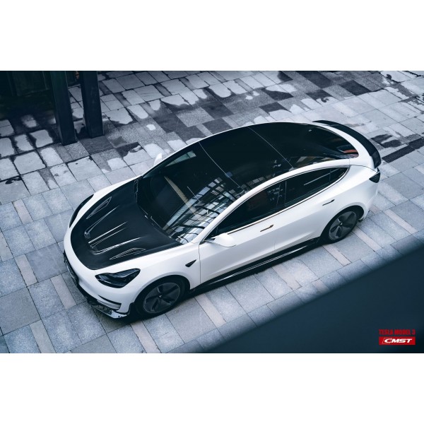 CMST Tesla Capotă din carbon versiunea 2 ® - Model 3