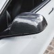 Carbon Rear View Mirror Cover - Tesla Model 3