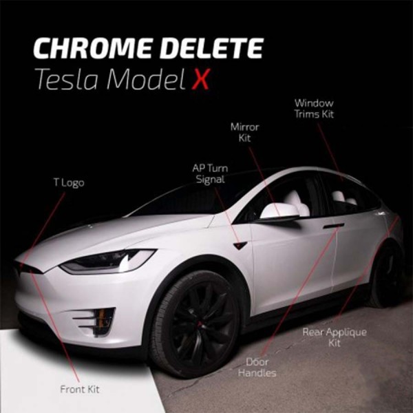 Tesla Chrome delete - Model X