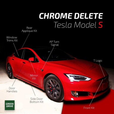 Chrome delete - Tesla Model S