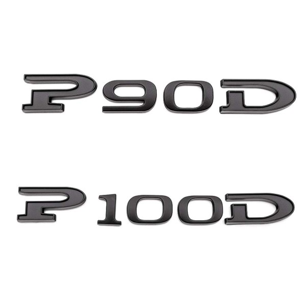 Tesla Model S Czarne logo "P100D" / "P90D" - i X