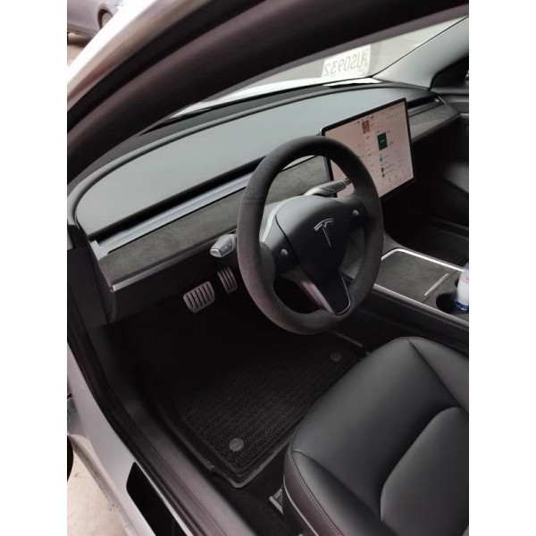 Tesla Model 3 Consolă centrală autentică Alcantara® pentru și Y