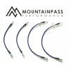 MountainPassPerformance Aviation Hose Brake Lines - Tesla Model 3