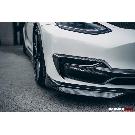 Tesla Kit de inserție pentru bara de protecție față din carbon DarwinProAERO V1 pentru Model 3