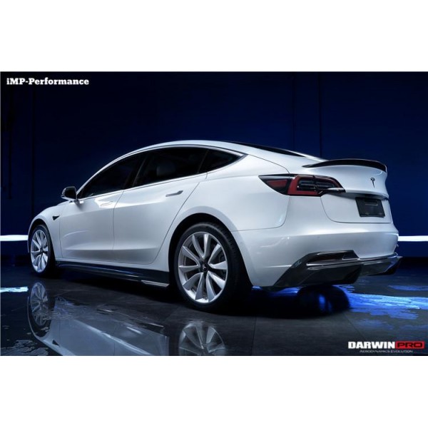 Tesla Kit difuzor spate din carbon DarwinProAERO V1 pentru Model 3