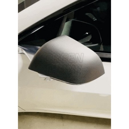 Carbon Rearview Mirror Cover - Tesla Model 3