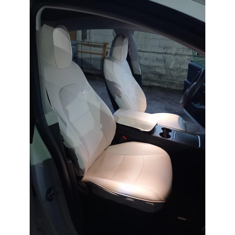 Housses de siège pour Tesla Model X, accessoire de haute qualité,  pièces/ensemble en fibre de carbone, pour siège droit ou gauche - AliExpress