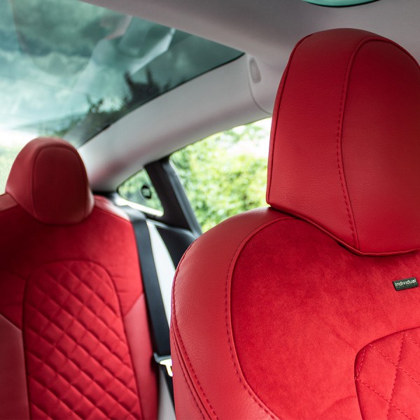 Vollschutz Echtleder Autositzbezug FüR Tesla Model X 5/6/7 Sitze, Vorder-  Und RüCksitz Atmungsaktiver Schutzbezug, Einfache Installation : :  Baby