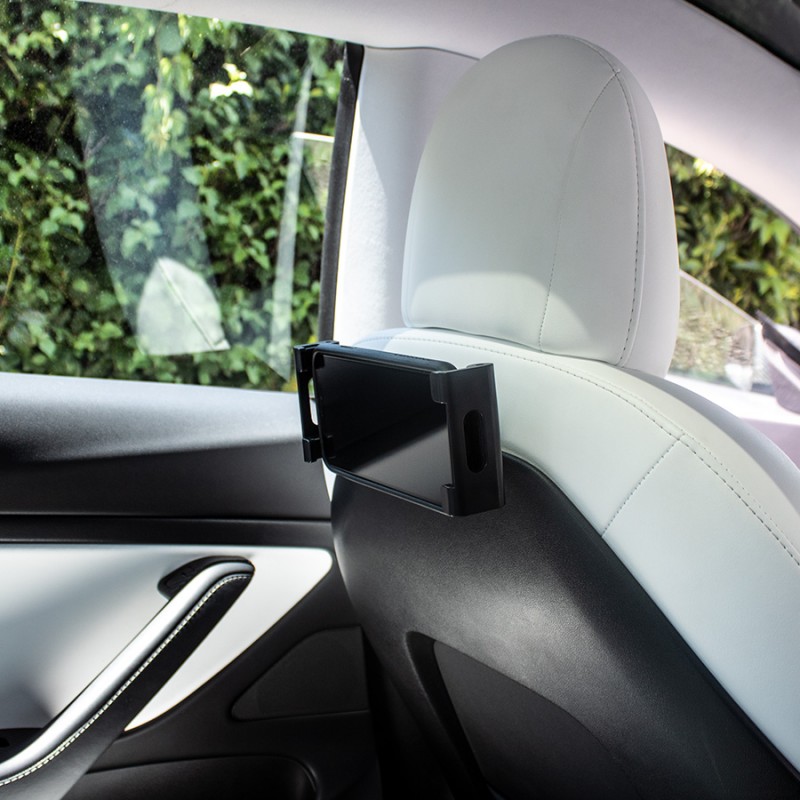 Tesla Model 3 et Tesla Model Y : support pour iPad et téléphone portable  sur le siège arrière - Plugear
