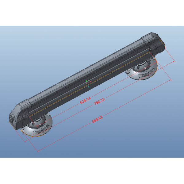 Tesla Model 3TreeFrog σχάρα για σκι και snowboard με βεντούζες για , Y, S και X