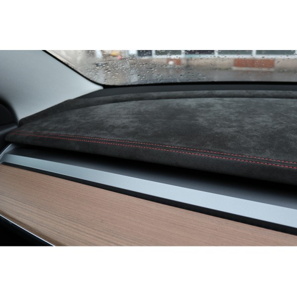 Tesla Model 3 Instrumentpanel i ekte Alcantara®-stoff for og Model Y