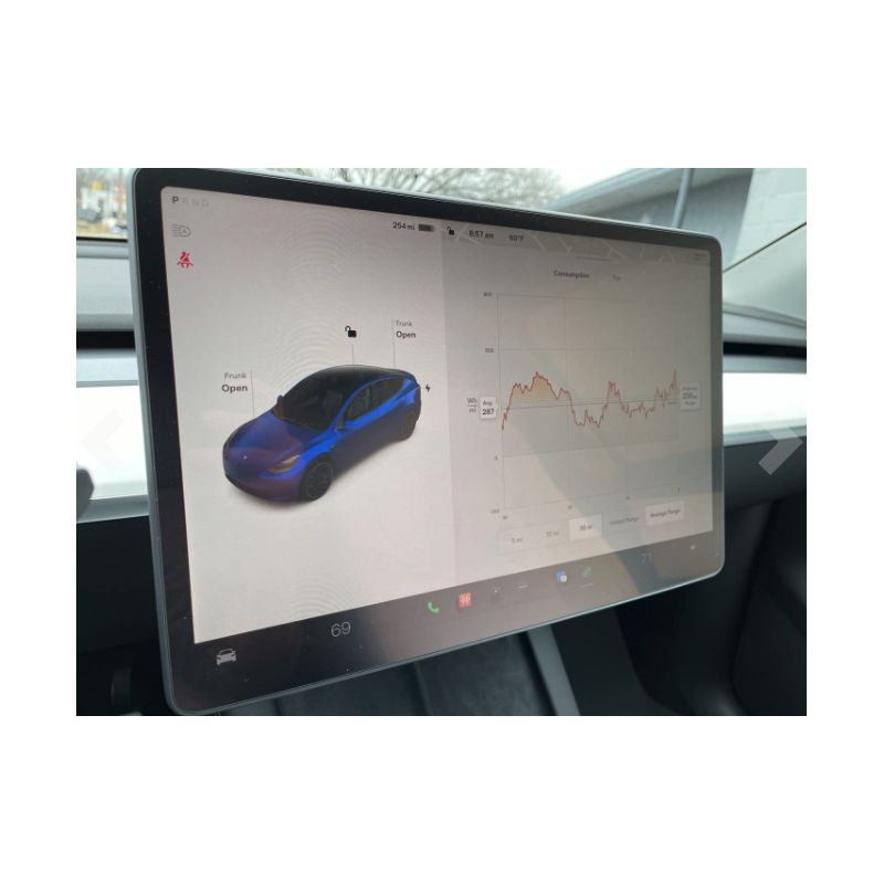 Verre de protection écran central avec guide d'installation pour Tesla  Model 3 et Y