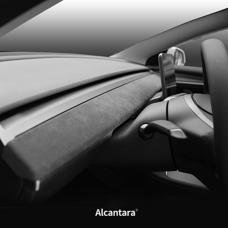 Tesla Alcantara hintere AC-Entlüftungsabdeckung und hintere Anti-Kick- Abdeckung für Model – TESLAUNCH