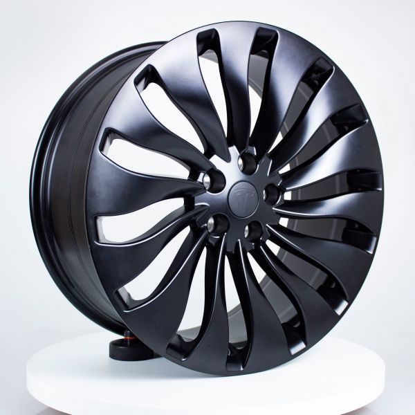 Factory Tesla 21 Wheels Tires Genuine OEM Model Y Performance Uberturbine  Set 4