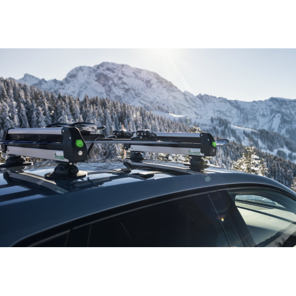 Tesla Model 3Nosič lyží a snowboardov TreeFrog s prísavkami pre , Y, S a X