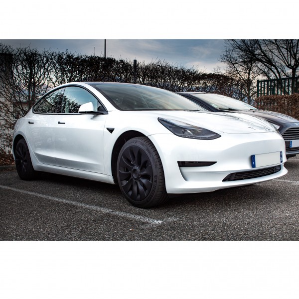Lot de 4 enjoliveurs Uberturbine 18 pouces pour Tesla Model 3 2017