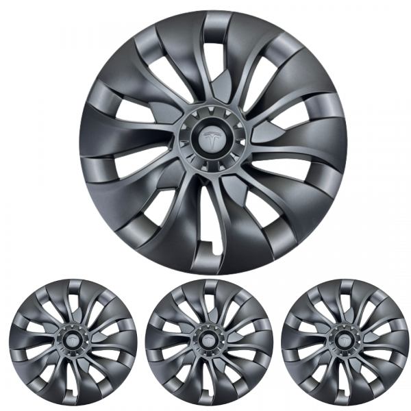 Tesla Model 3 Set de 4 ornamente pentru roți Uberturbine de 18 inch pentru 2017-2023