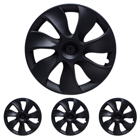 Tesla Set de 4 ornamente pentru jante Uberturbine de 19 inch pentru Model Y