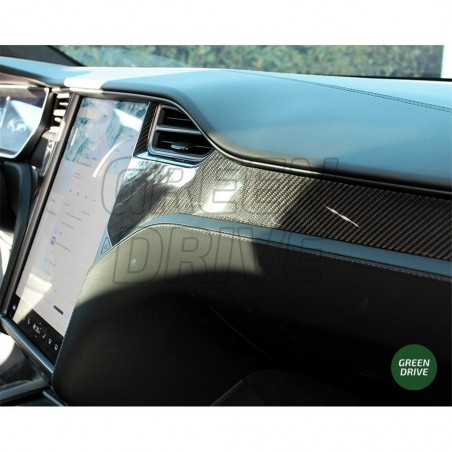 Carbon-Mittelkonsole hinten - Tesla Model S und X