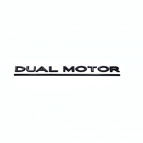 Tesla Model SEmblemă "DUAL MOTOR" pentru portbagajul din spate - , X, 3 și Y