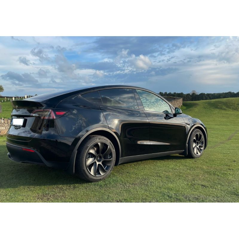 Enjoliveurs aérodynamiques Tesla Model Y Matte Black - Set de 4 enjoliveurs  - Mise à