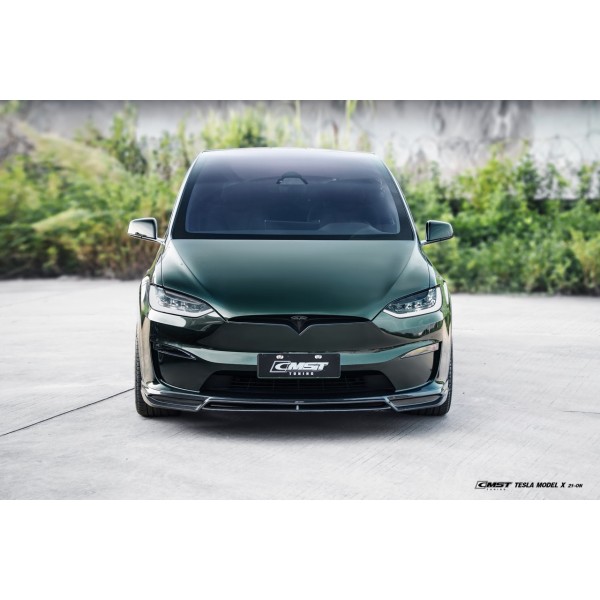 CMST Tesla Model X Lamă față din carbon ® - LR & Plaid 2021+