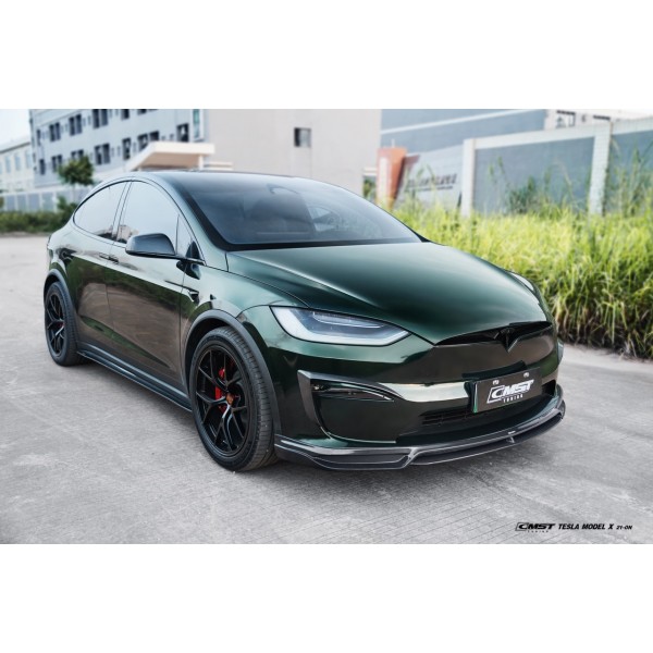 CMST Tesla Model X Lamă față din carbon ® - LR & Plaid 2021+