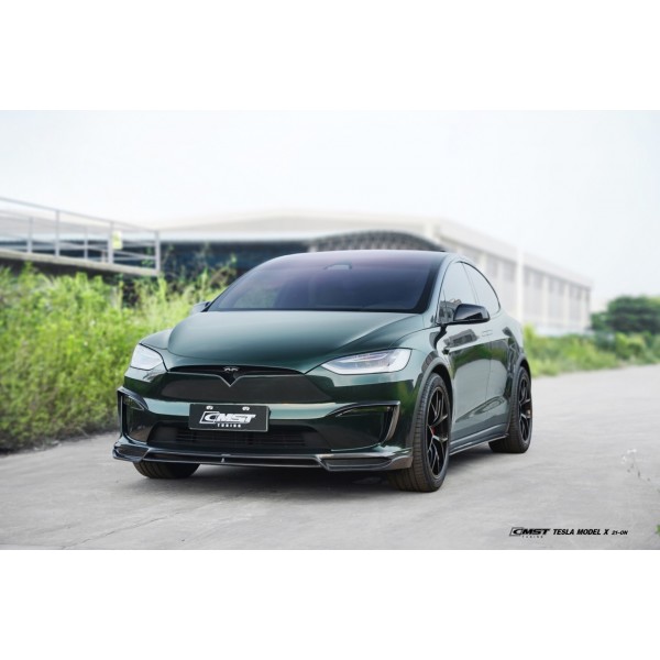 CMST Tesla Model X Lamă față din carbon ® - LR & Plaid 2021+