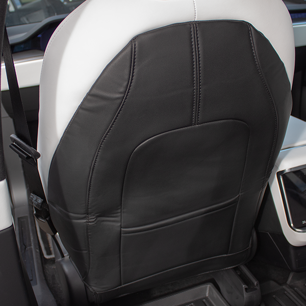 Protège-dossier (bas de siège) pour Tesla Model 3 et Model Y (noir