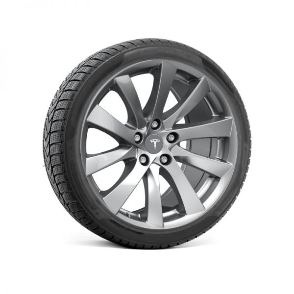 Complete winter wheels for Tesla Model Y - PL06 rims with tires (Set of 4)