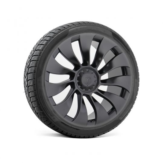 Roues complètes 19'' hiver pour Tesla Model Y - Jantes UberTurbine avec pneus (Lot de 4)