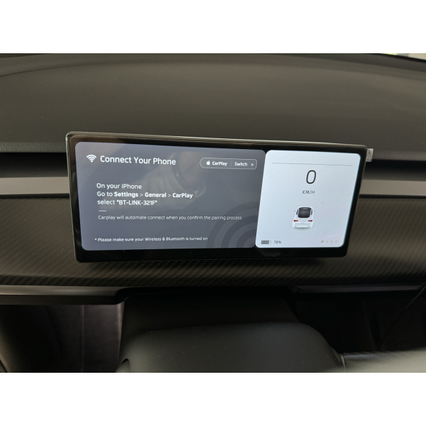 Tesla Model 3 Afișaj fără fir pentru șofer compatibil AppleCar & Android Auto pentru și Model Y