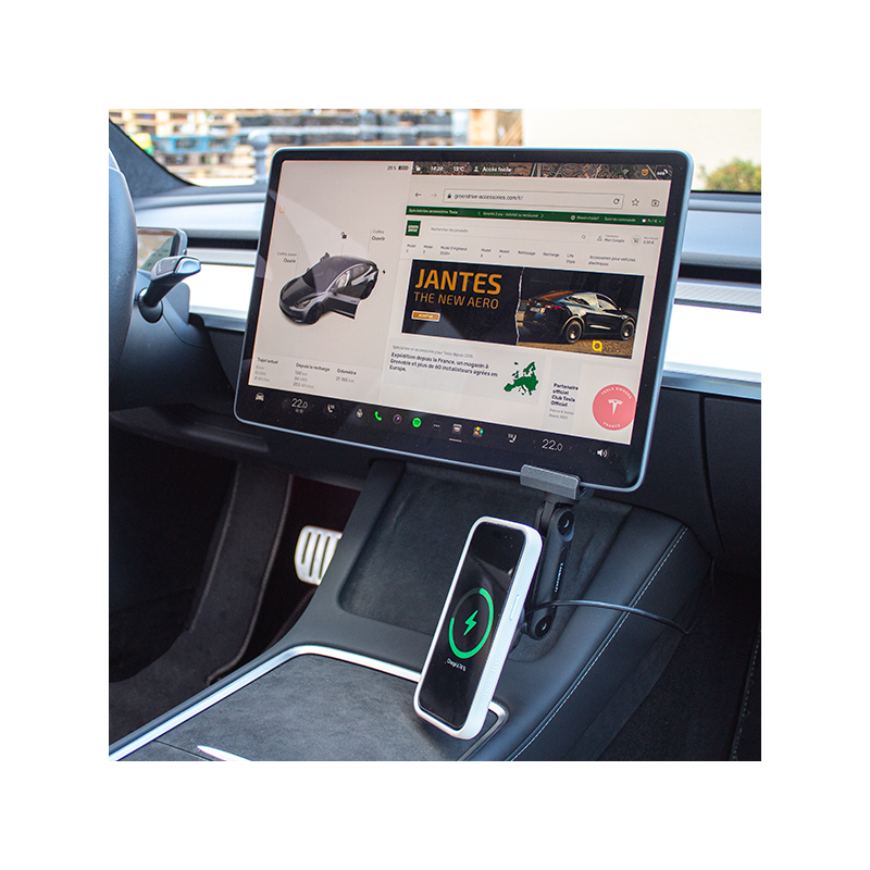 Soporte Invisible para teléfono de coche, cargador inalámbrico Magsafe para  Tesla modelo 3 Y BYD Atto 3 Han EV VW ID.4 X/Crozz ID.6X/Crozz - AliExpress