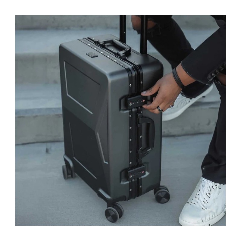 CyberLuggage wheeled suitcase Cybertruck