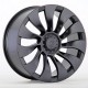 Tesla Model S 4 kpl Uberturbine replica semi taottu 21" vanteet LR & Plaid 2021+ -malleihin